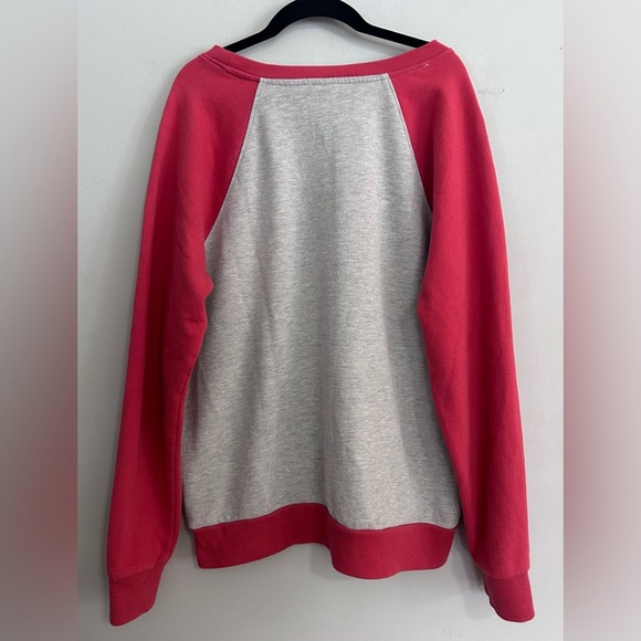 Junk Food Blast Off Missile Command Retro Raglan Sweatshirt Gray Red M Gamer - Picture 4 of 6